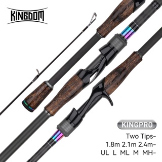 Kingdom KING II Spinning Combo Rod Reel Set 2 pc top section and 2