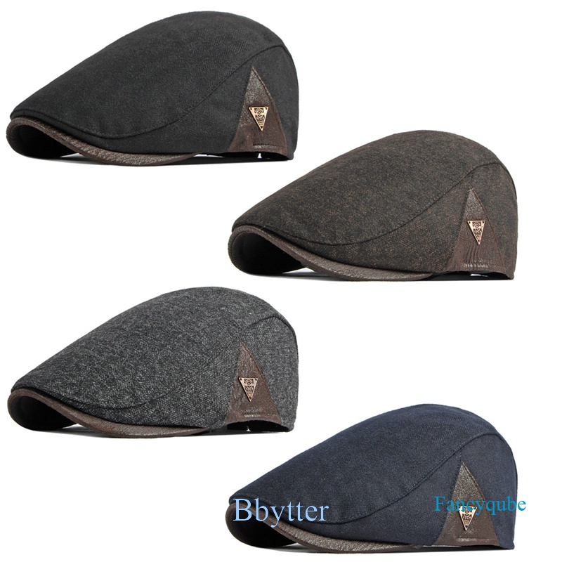 Bbytter Fashion Autumn Beret Hat Men Retro Newsboy Ivy Flat Cap