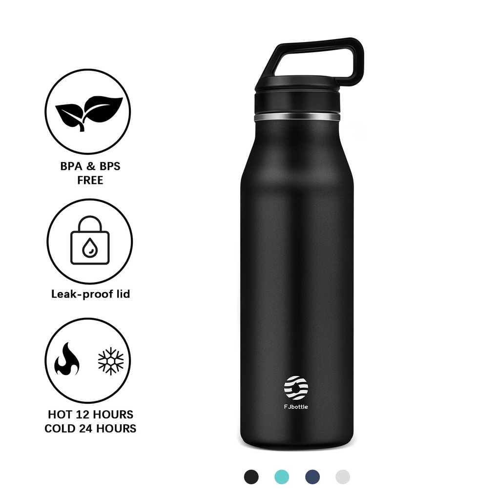 FJbottle 1200ml/600ml Sports Water Bottle Stainless Steel Botol Air ...