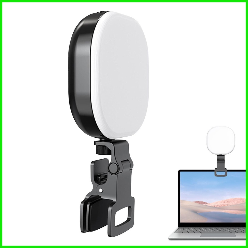 Light for Zoom Meetings Clip On Laptop Light Rechargeable LED Light for