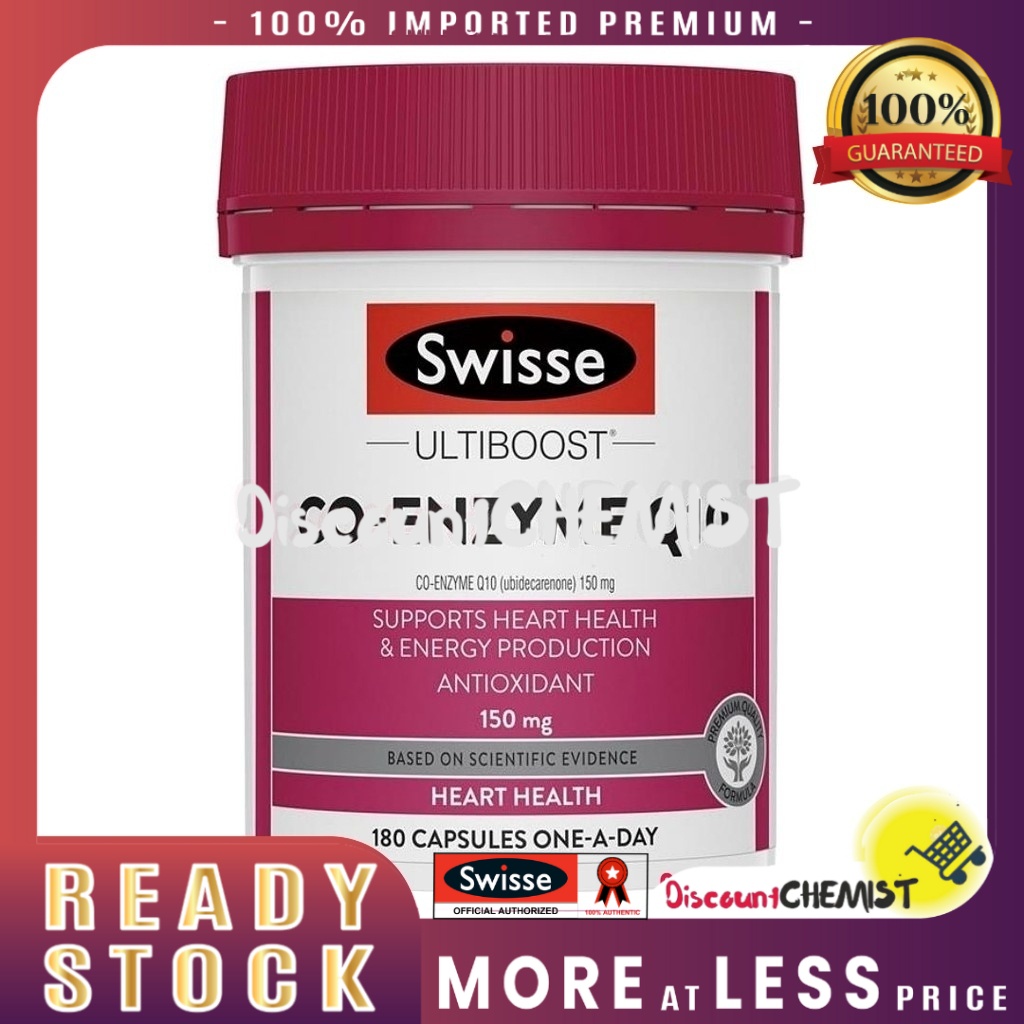 SWISSE Australia High Strength Co-Enzyme Q10 CoQ10 150mg / 300mg ...