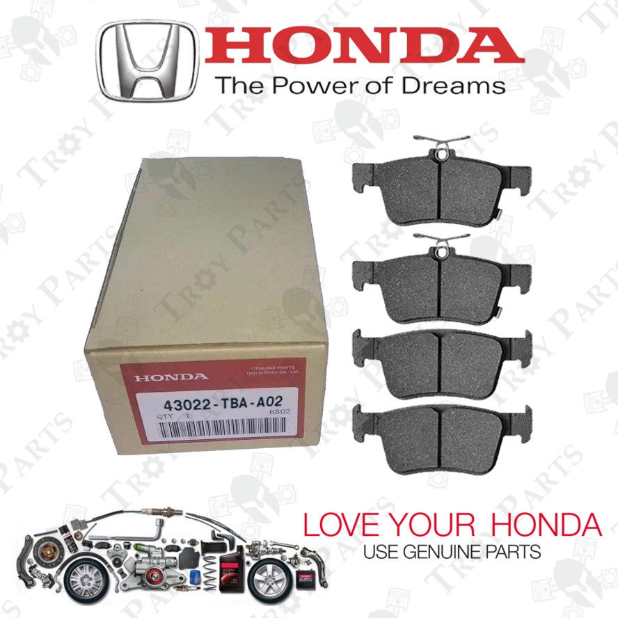 Original Honda Rear Brake Pad 43022TBAA02 for Civic FC TEA TBA 1.8
