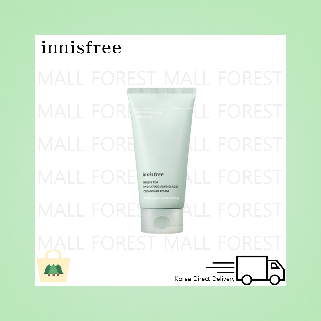 [INNISFREE] Green Tea Hydrating Amino Acid Cleansing Foam 150g Shopee