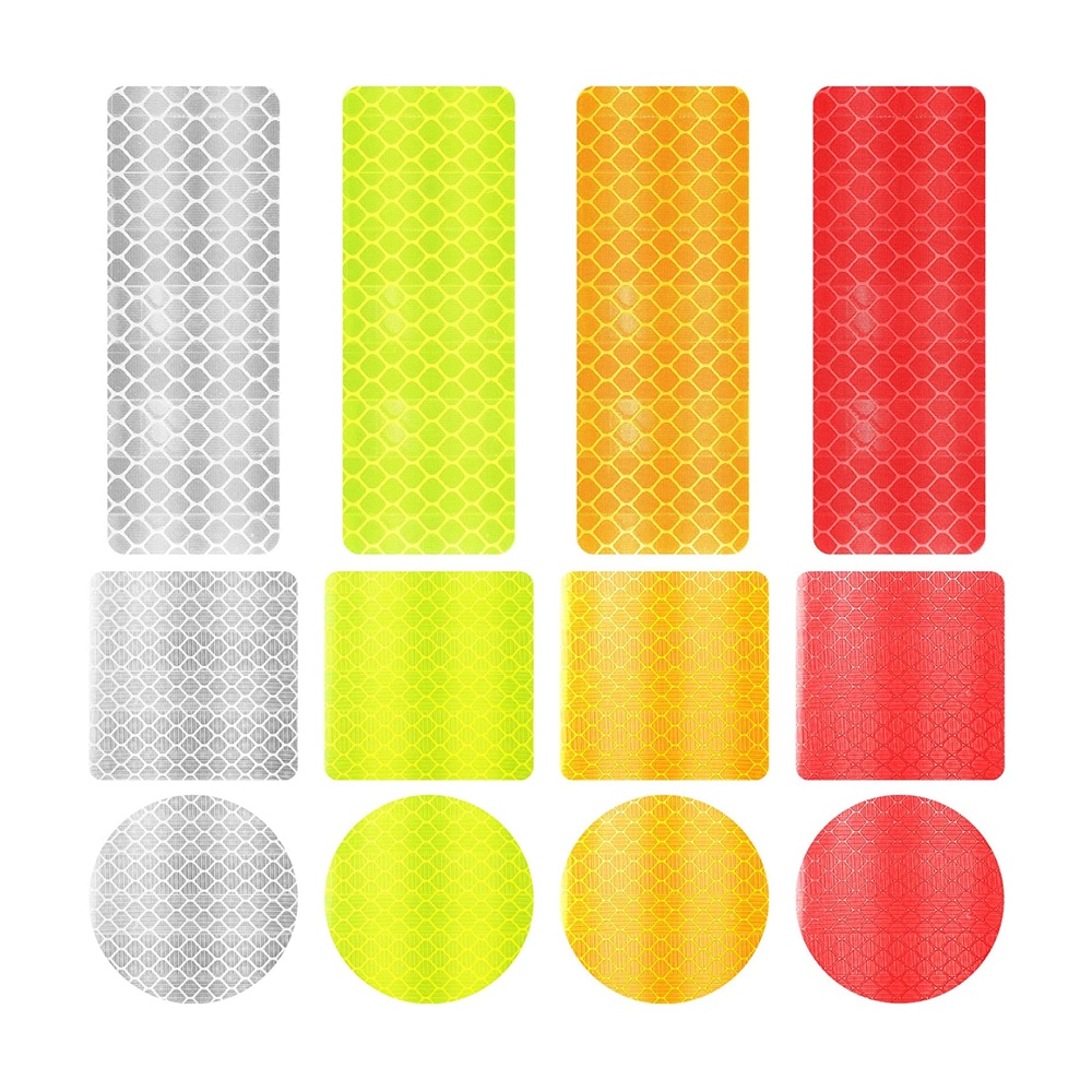 12Pcs Reflective Tape, Reflective Stickers Reflector Tape Night