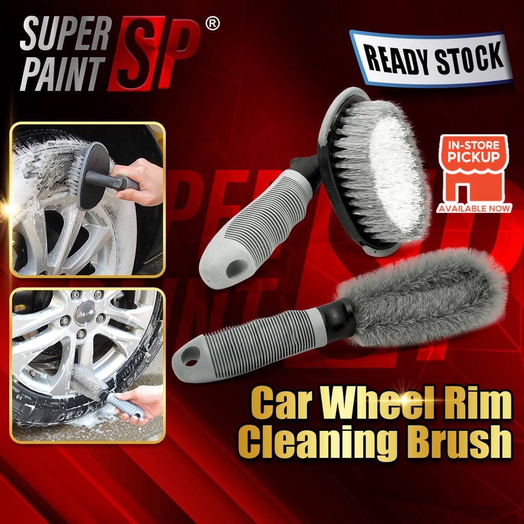 Car Alloy Wheel Cleaning Brush Tyre Rim Scrubbing Brush Cleaning Tools ...