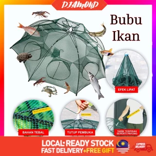 Perangkap Ikan Pancing Bubu Payung Udang Fishing (Penang Ready