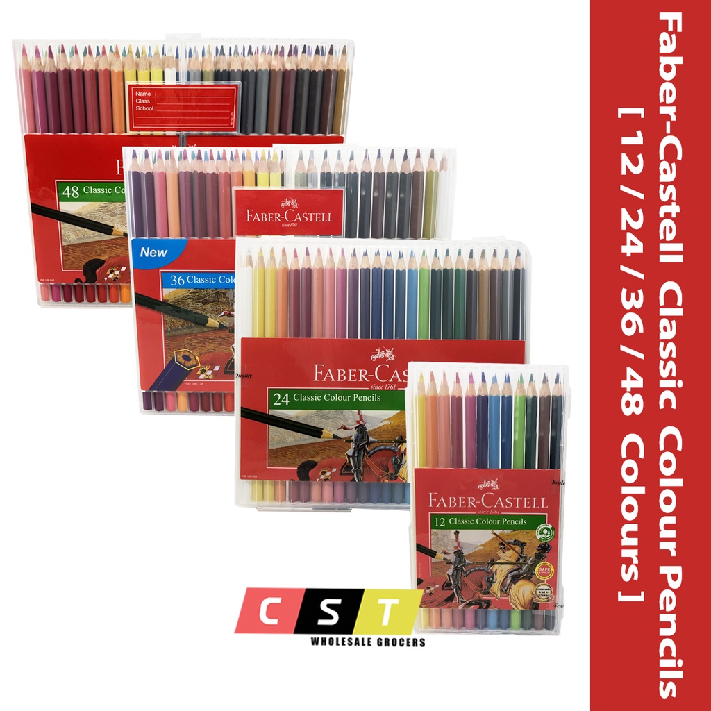 Faber-Castell Water Color Pencils 12/24/36/48/60/72 Colors