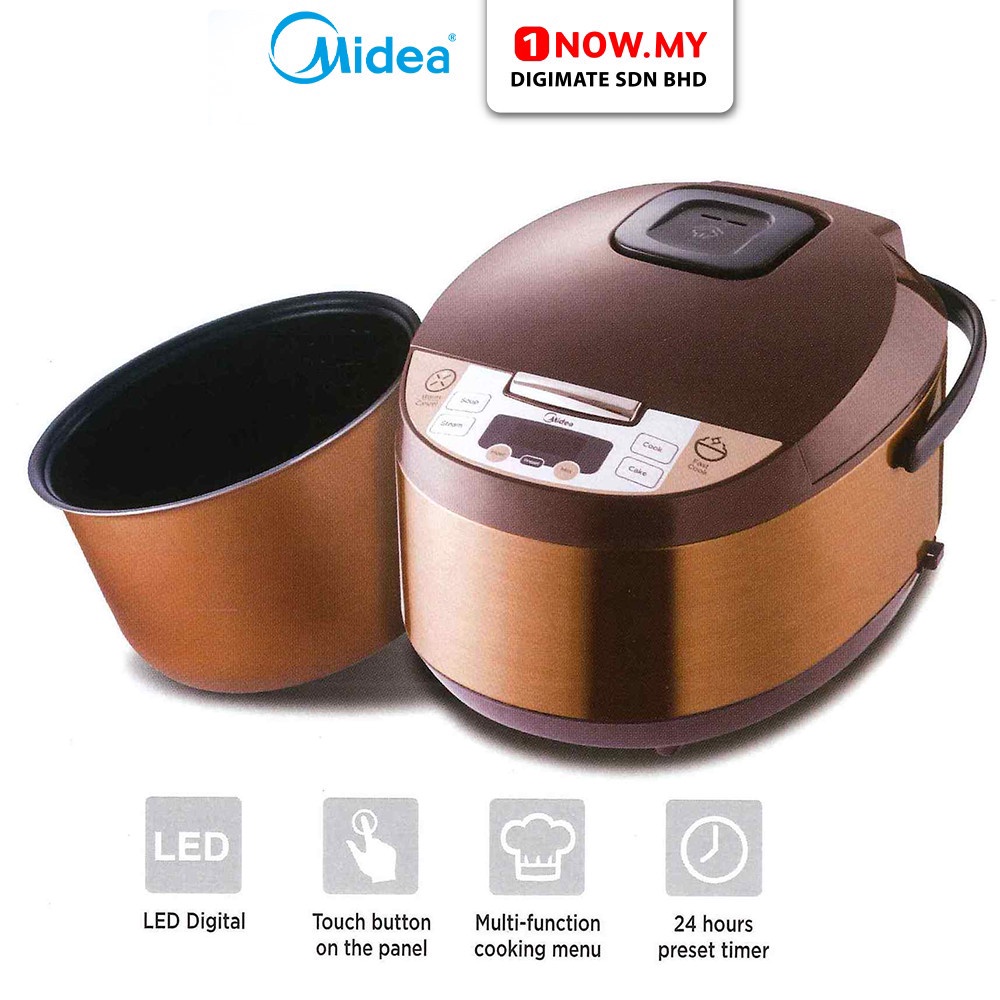 MIDEA 1.8L Rice Cooker MB-FS17 | Smart Multi-Function Touch Panel Non ...
