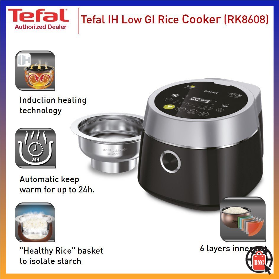 TEFAL Induction Heat Rice Cooker / Periuk Nasi (RK860865) Shopee Malaysia