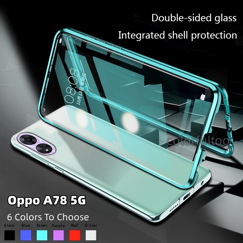 Oppo A78 2023 Flip Case For Oppo A78 5g A 78 A17 A 17 A77s Shockproof