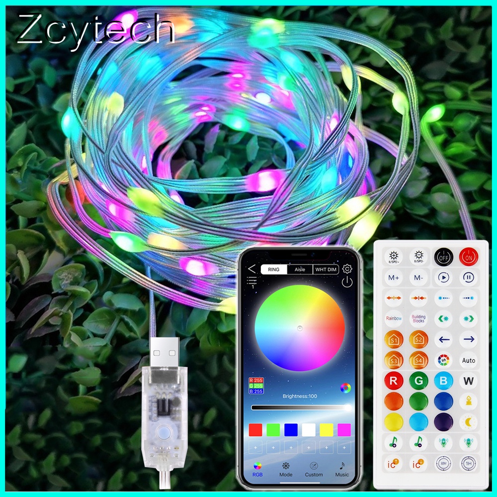 Waterproof 210 modes Bluetooth Led String Lights16 million colors App ...