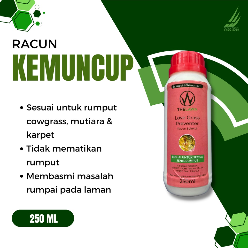 [250ML] Racun Rumput Love Grass Preventer Racun Kemuncup Racun Rumpai ...