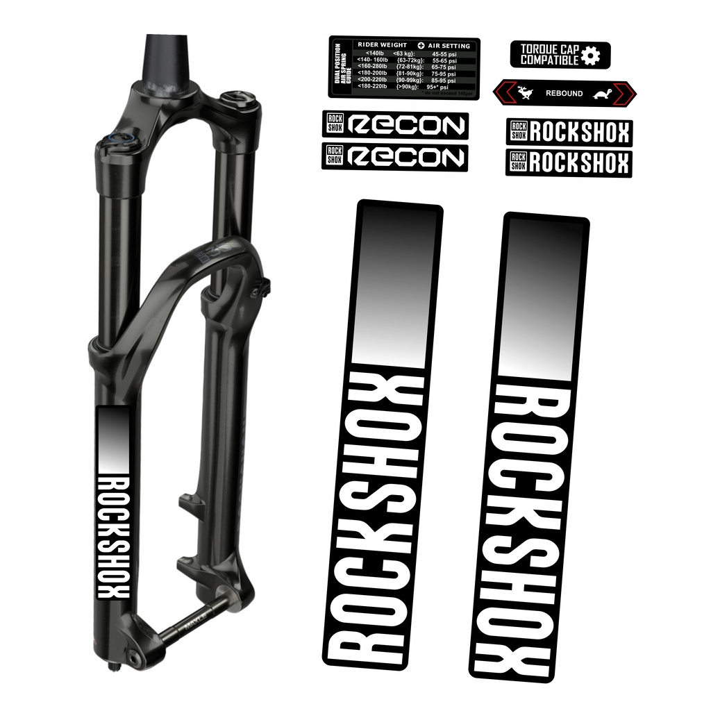 Decal Sticker Fork Rockshox Recon 2021 Mtb Bike Shopee Malaysia