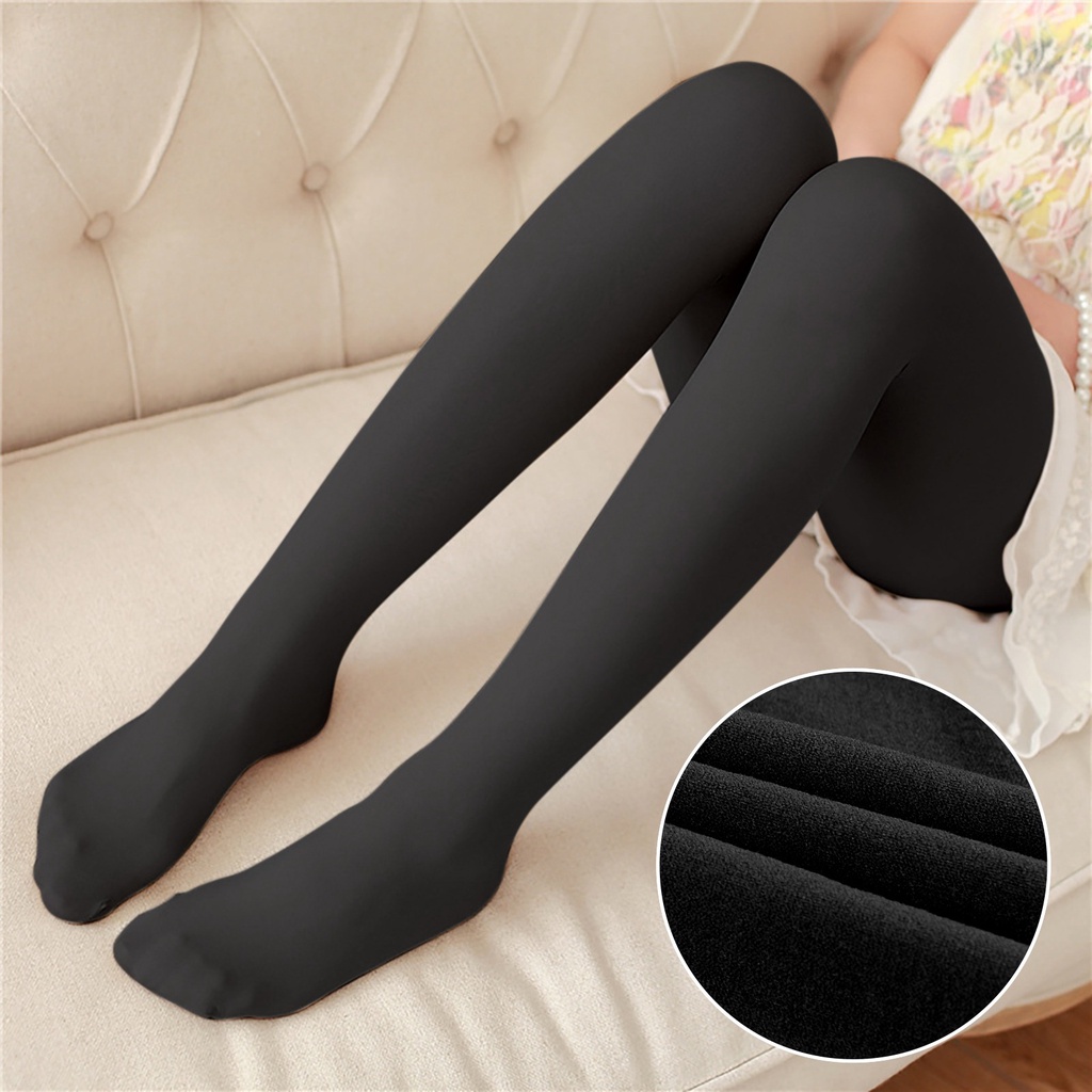 Women Brushed Stretch Fleece Lined Thick Tights Warm Winter Pants