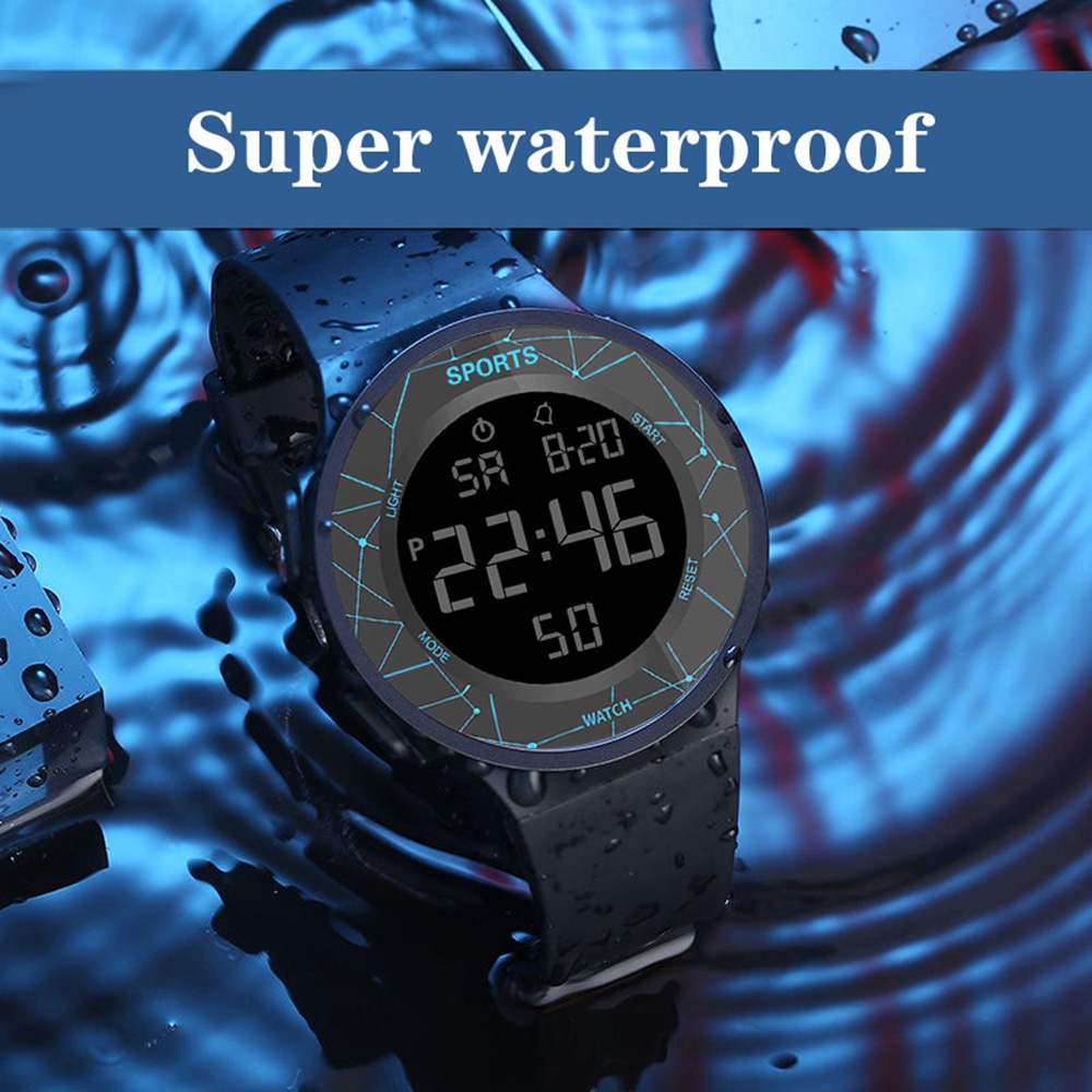 Fashion Digital Watch Men's and Women's Waterproof Luminous Student