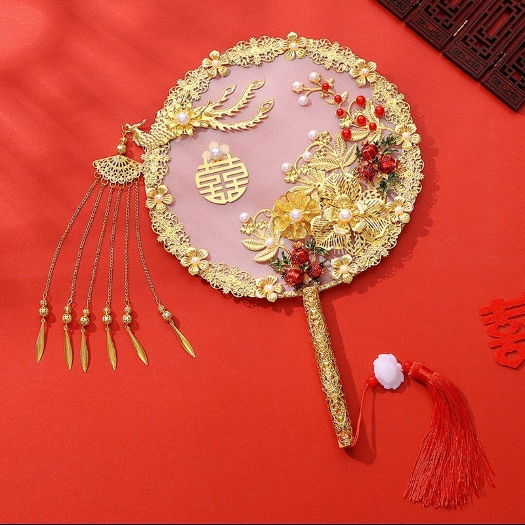 Wedding Tuan deals Fan Bridal Fan Xiuhe Clothing Xi Fan