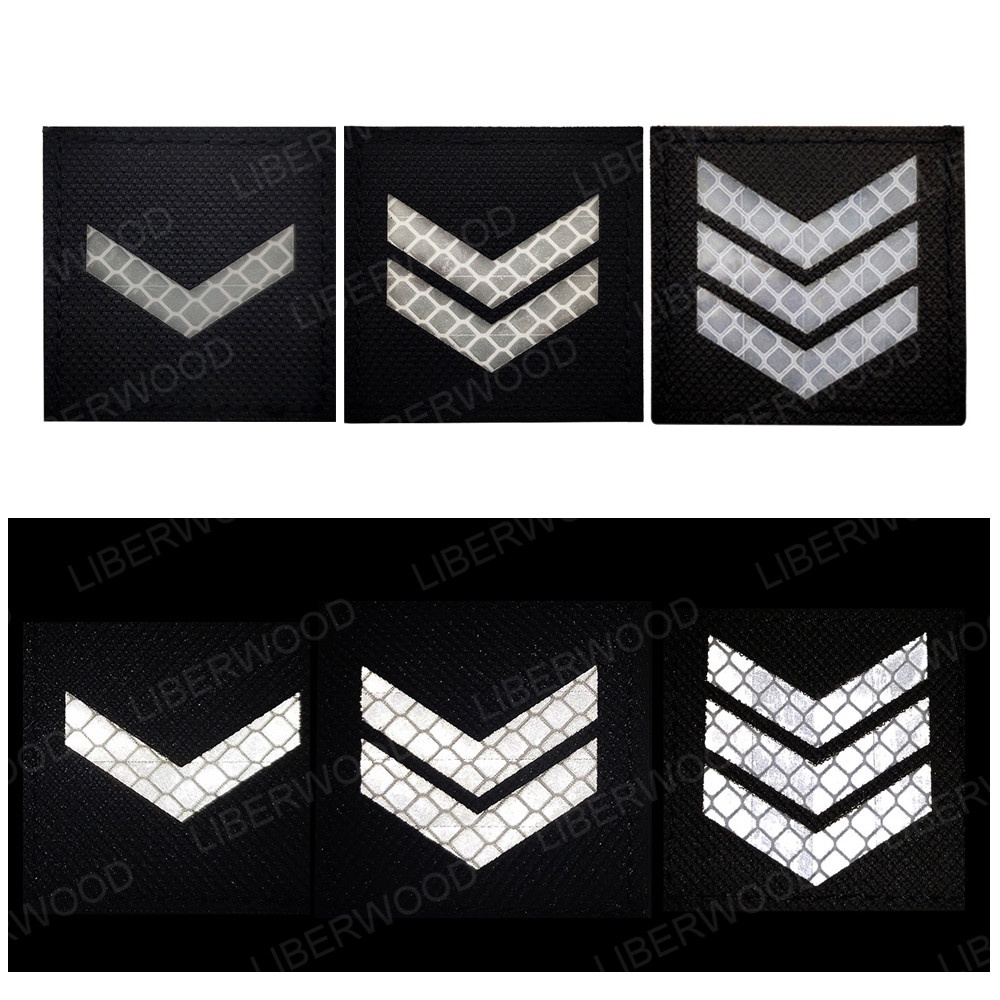 Chevrons Sergeant Stripes US Army Infrared Reflective IR Patch Military ...