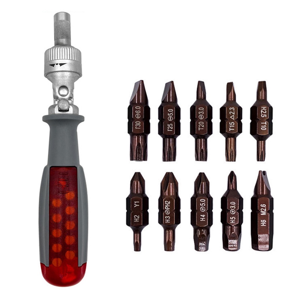 21 in 1 Ratcheting Multitool Screwdriver S2 Bits Multifunction