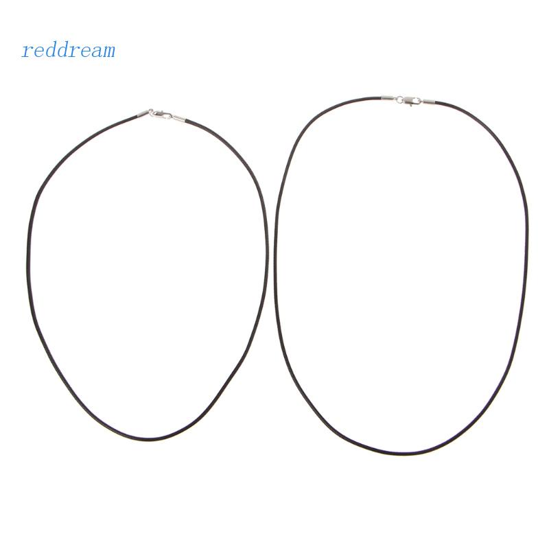 REDD Braided Silk Leather Rope Chain Necklace with Copper Lobster Claw