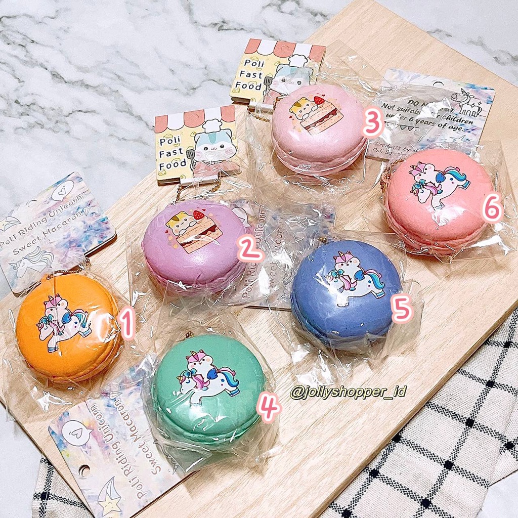 Poli Macaron Squishy by Popularboxes (Hong Kong Brand) BNIP Shopee Malaysia