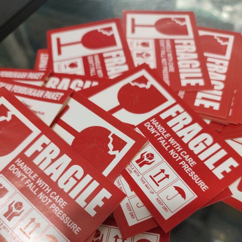 (5pcs) Fragile Product Stickers/Product Safety Stickers/Glass Stickers