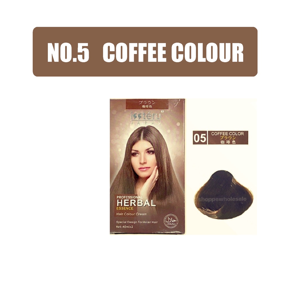 ISSTERU Hair Dye Professional Herbal Essence Japan Hair Colour Cream ...