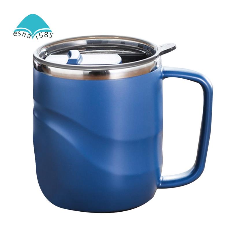 Stainless Steel Insulated Coffee Mug With Sliding Lid Vacuum Travel Mug With Handle Camping Tea 1395