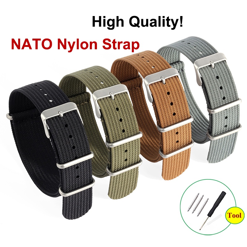 High Quality Nylon Watch Band NATO Nylon Watch Strap Canvas Nylon