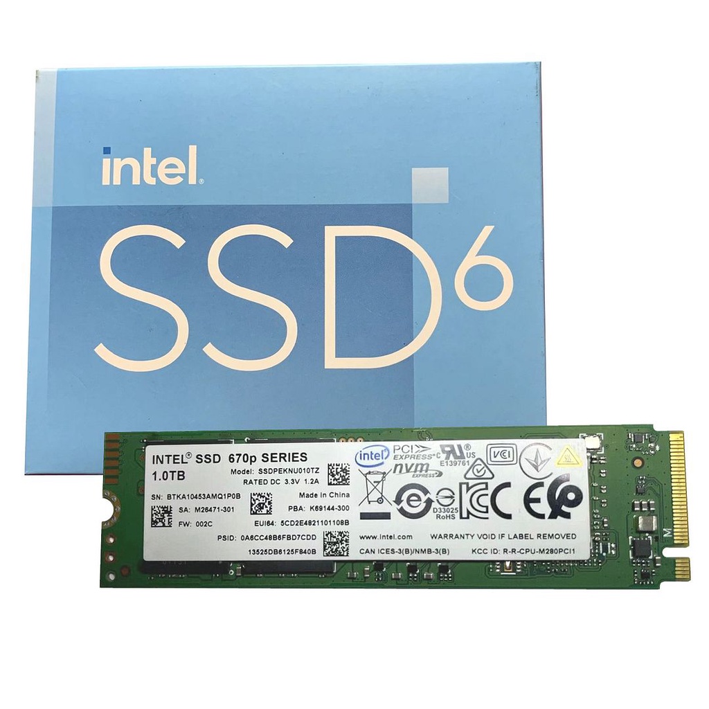 Intel 670p 1TB PCIe 3.0 NVMe M.2 2280 SSD - Read: 3500MB/s