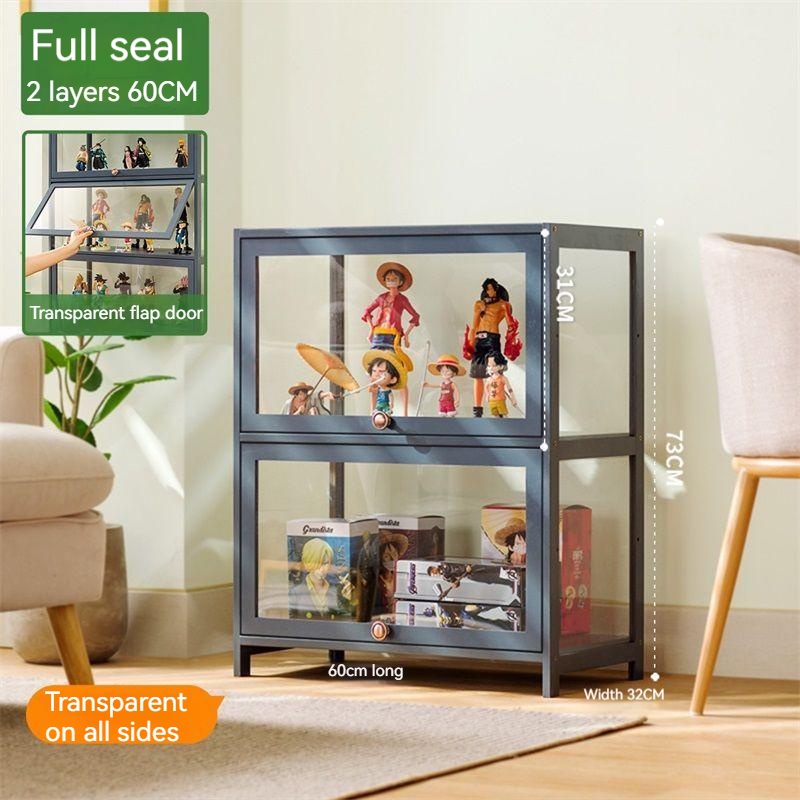 Acrylic transparent shelf display cabinet kitchen storage cabinet ...