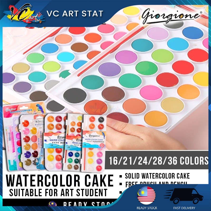 VC Art Watercolor Cakes Set Student Grade 12/16/24/36/48