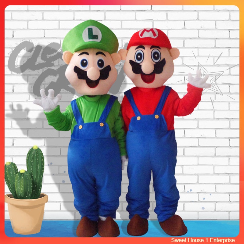 [READY STOCK] Mario Mascot Costume Maskot Kostum Tiktok Mario Mickey ...