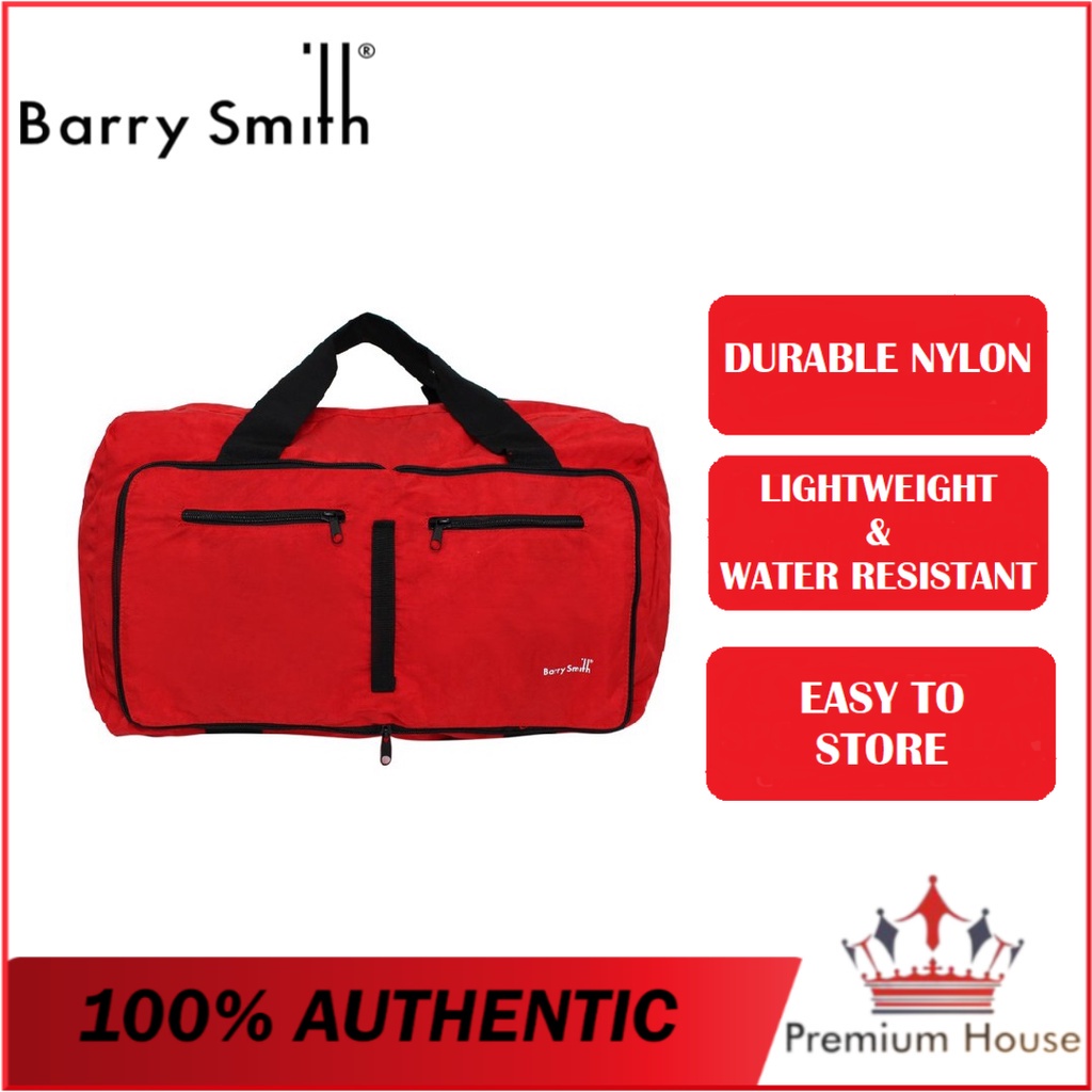 ORIGINAL Barry Smith Foldable Travel Duffle Bag Durable Easy To Store Water Resistant Shopee Malaysia