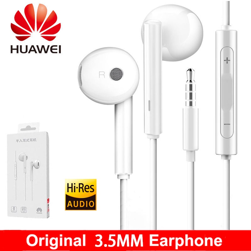Huawei AM115 Earphone USB C Headphone Stereo Headset For 3.5mm Audio ...