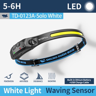 Smiling Shark TD2002 LED Headlamp Super Bright Headlight Flashlight Head  Torch P100 USB Rechargeable High Power Zoomable Long-range2000 Waterproof  Outdoor Hunting