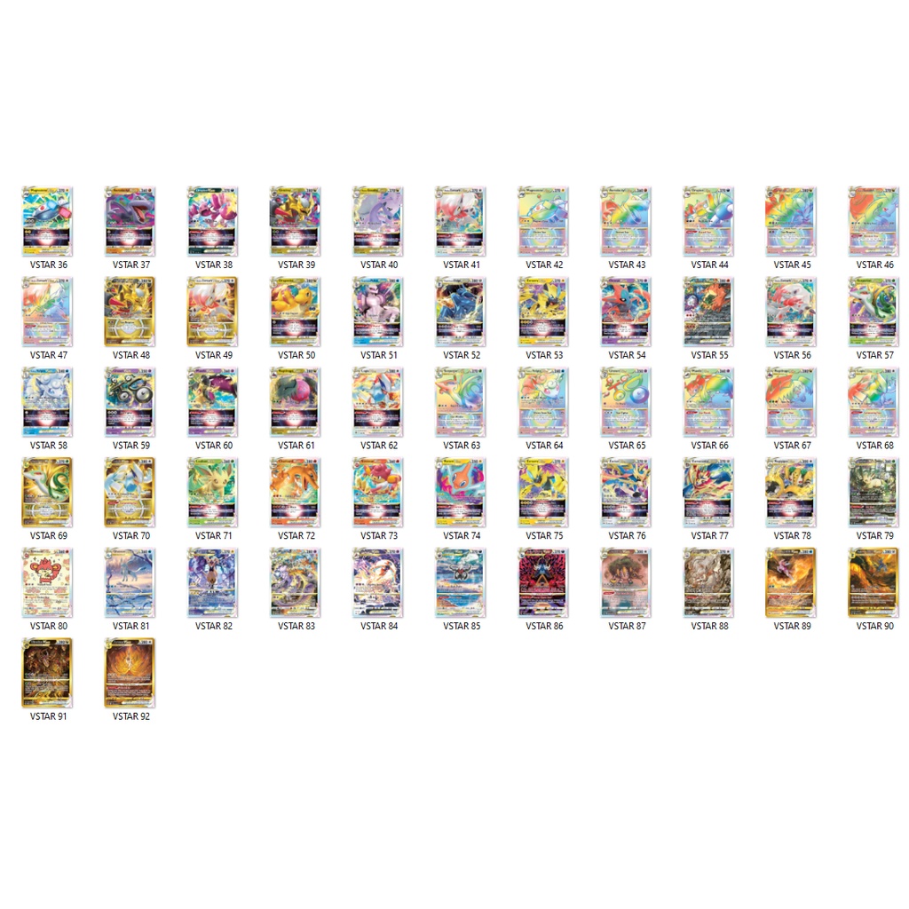 vstar pokemon card list TEMPORAL FORCES main image 1