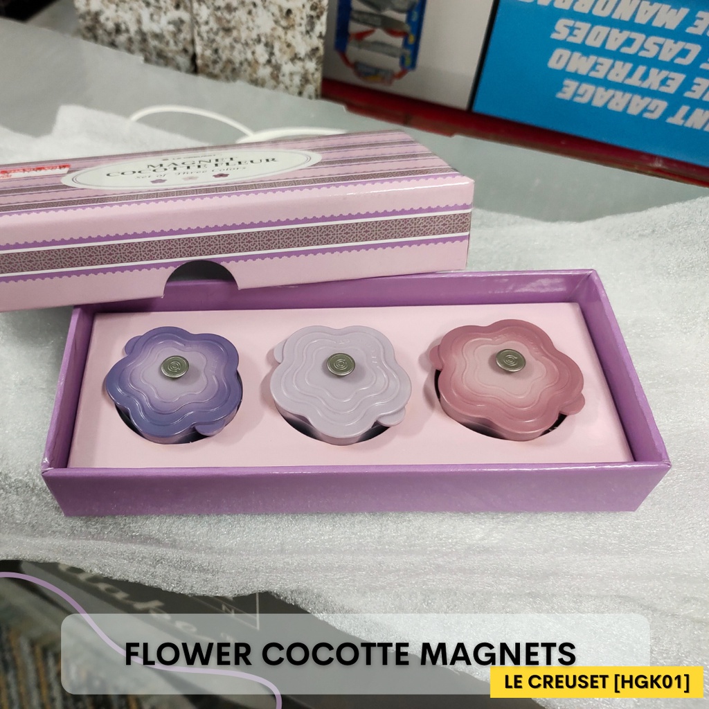 Le Creuset Flower Cocotte online Magnets Bundle