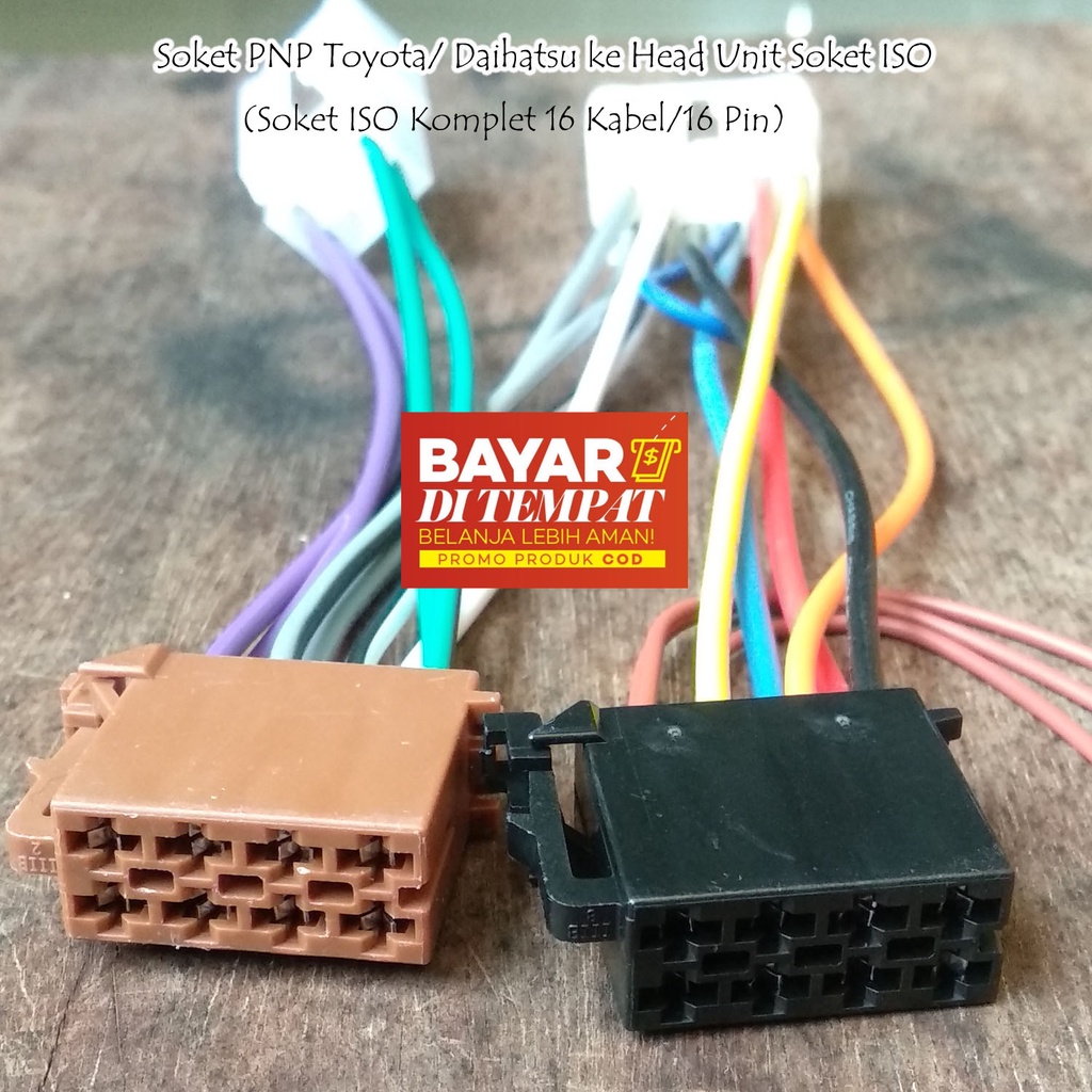 TOYOTA ISO Head Unit Socket Cable to DaihatsuTOYOTA to Install New Head ...