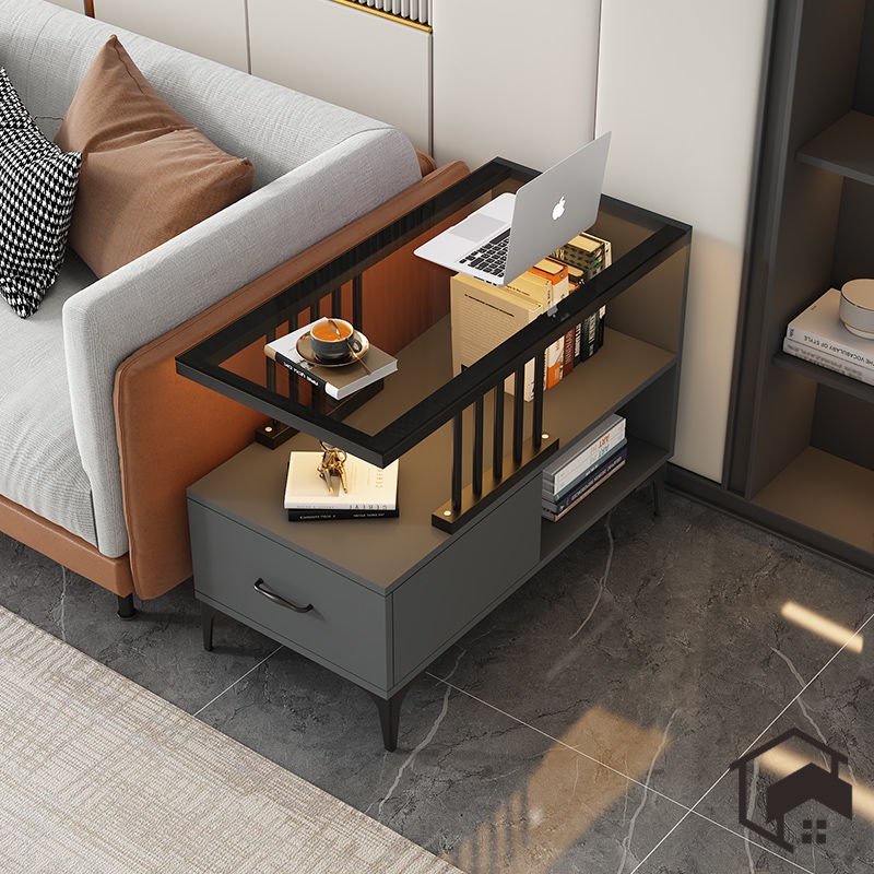 Sofa Side Cabinet Light Luxury Coffee Table Small Mini Narrow Simple ...