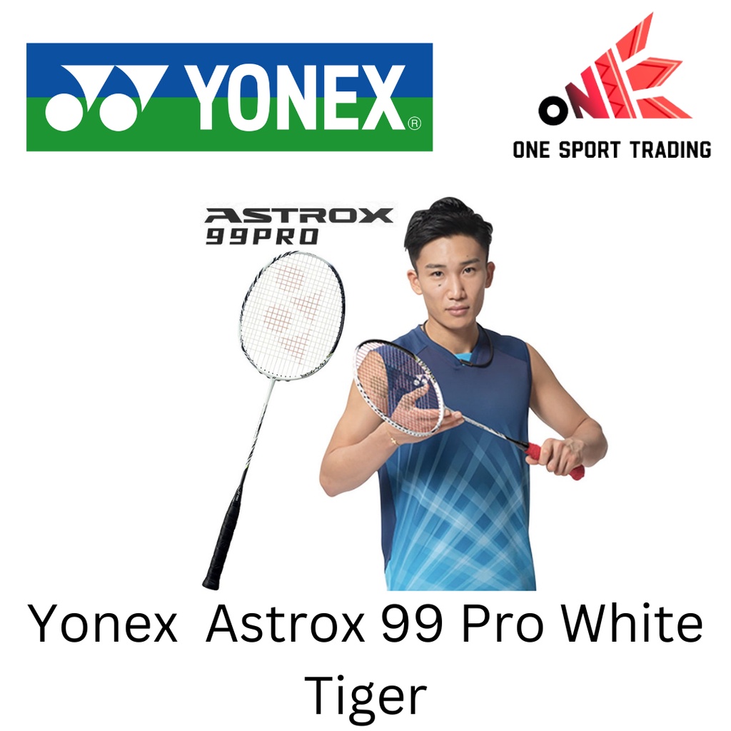 (Ready Stock)Yonex Badminton Racket Astrox 99 Pro White Tiger(Free ...