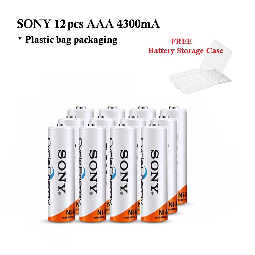 Sony AA/AAA Rechargeable Battery 1.2V Ni-MH 4600mAh/4300mAH ...