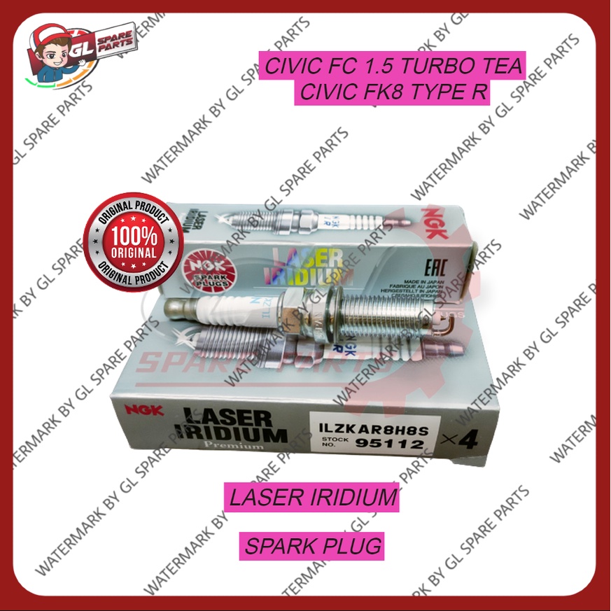 4PC Genuine Laser Iridium DILKAR7H11GS 96964 Spark Plugs For
