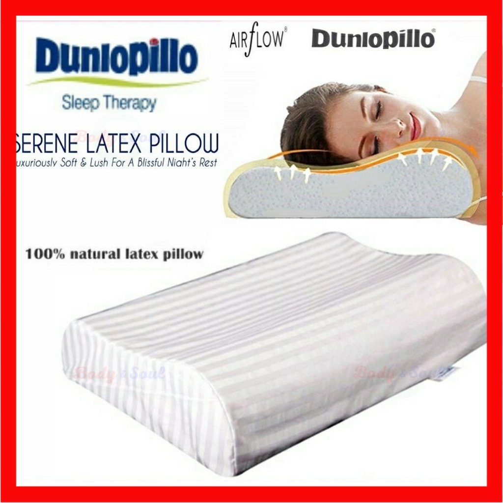 Organic Latex Dunlopillo Contour Pillow For Neck Support Pain