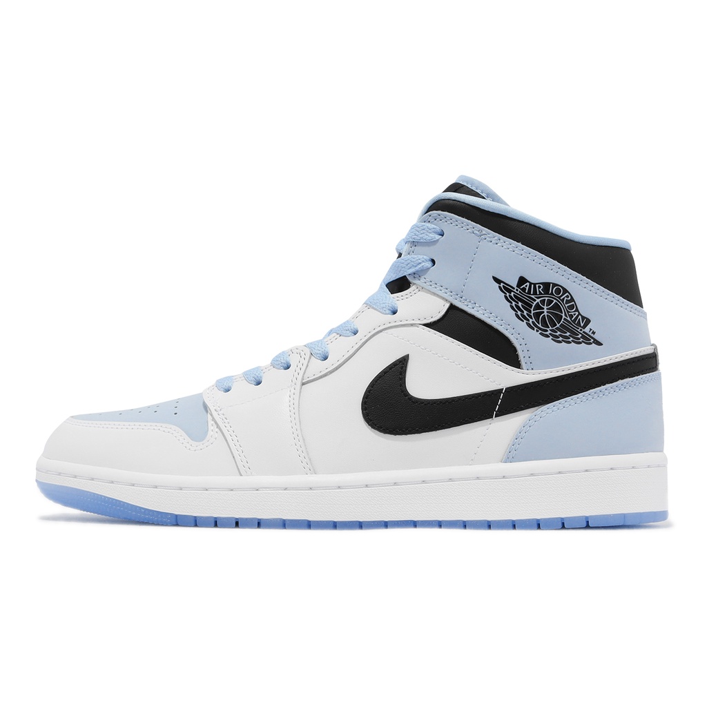 Air Jordan 1 Mid SE White Ice Blue Black AJ1 Men's Shoes Generation ...