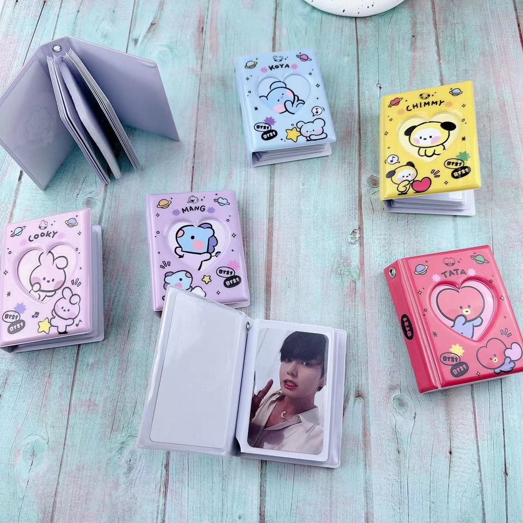 Kpop Idol Bangtan Boys Mini Photo Binder Transparent Photo Album 32 ...