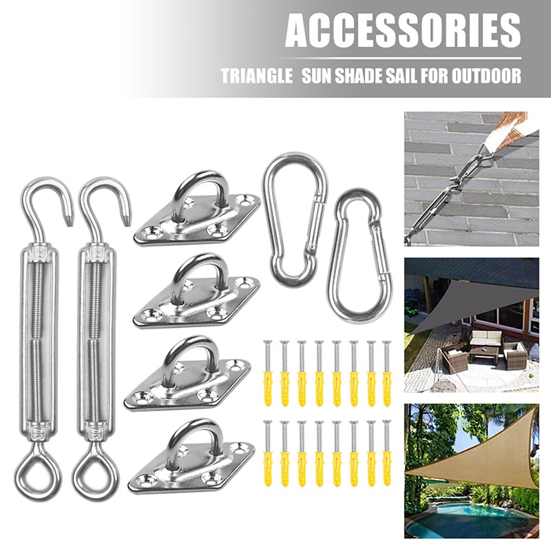 Stainless Steel Hardware Kit Shade Sail Hardware for Square/Rectangle