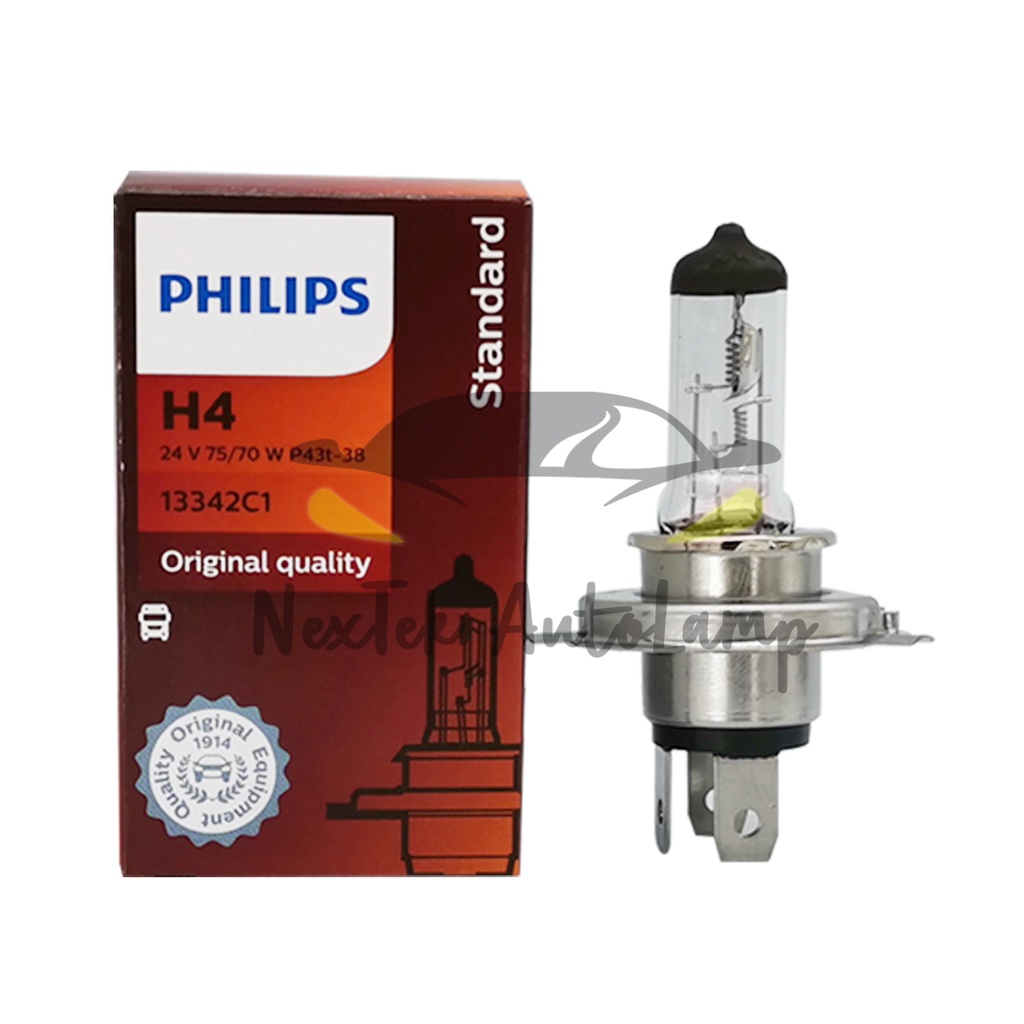 Philips H1 H3 H4 H7 Vision Original Auto 24V 3200K Standard Headlight ...