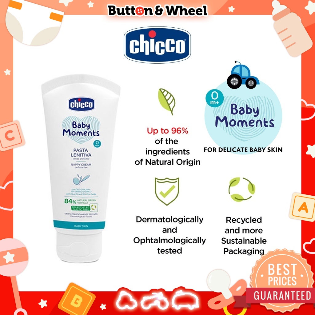 Chicco Baby Moments Nappy Cream (New) 100ml (Expiry Date 04/2023) Shopee Malaysia