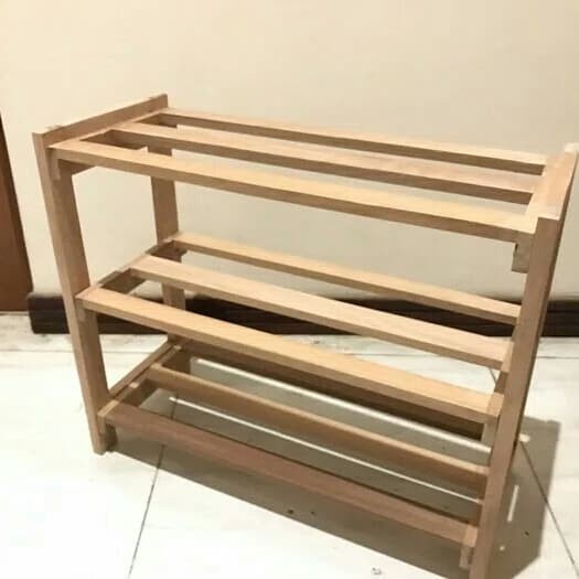 KAYU !! Wooden Shoe Cabinet || Stacking Shoe Rack || Multipurpose ...