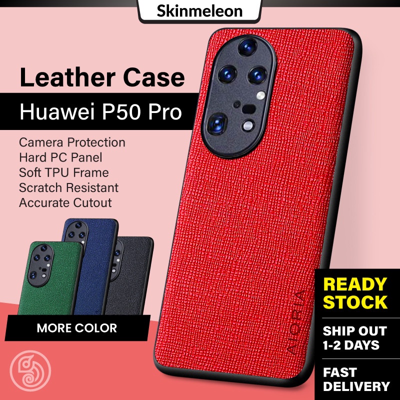 Huawei P50 PRO Casing Full Camera Protection Case PU Leather Shockproof ...